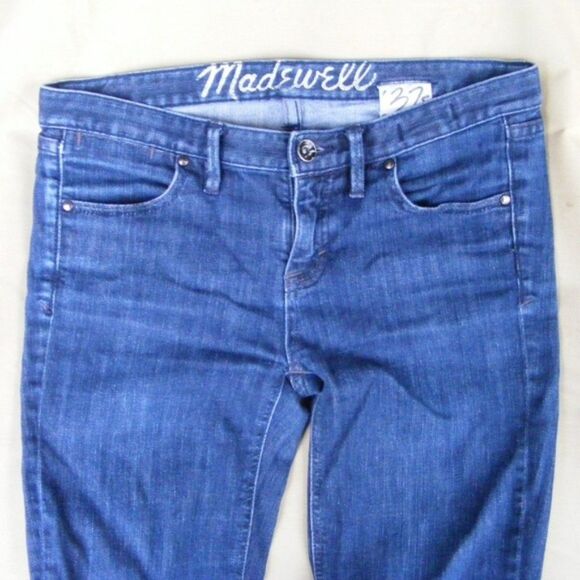 MADEWELL '37 Jeans, 26, Dark Wash, Skinny, Zipper, Pockets, Cotton blend - Picture 3 of 8